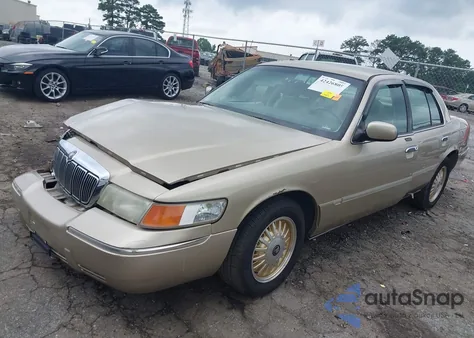2000 Mercury Grand Marquis Ls z USA, uszkodzony, nr VIN 2MEFM75W8YX697627